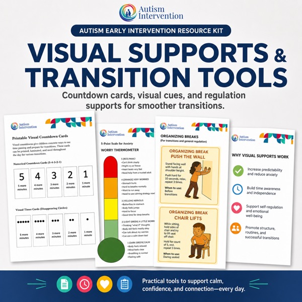 Visual supports and transition tools