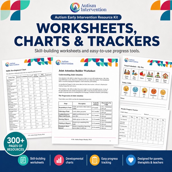 Worksheets, charts, and progress trackers
